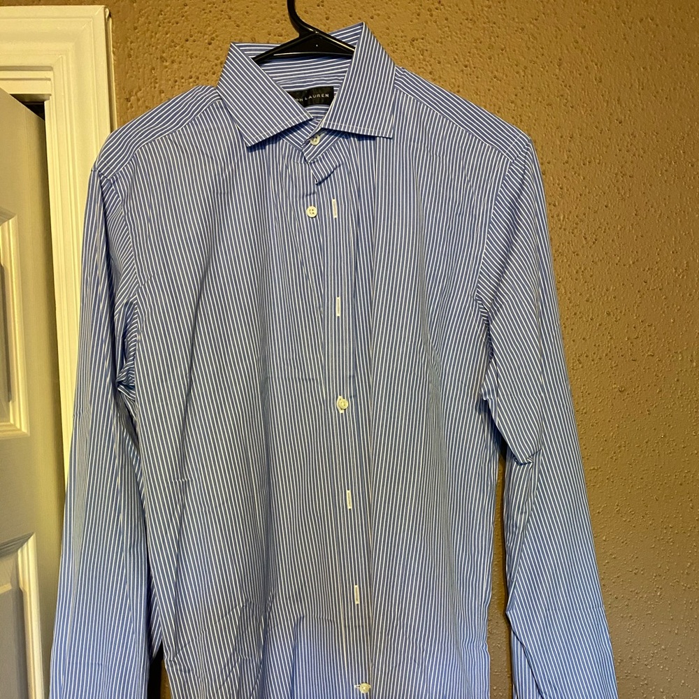 Ralph Lauren Black Label Dress Shirt. Striped.